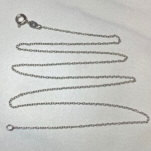 925 Sterling Silver Delicate Fine Cable Chain Necklace 18‎ Inches